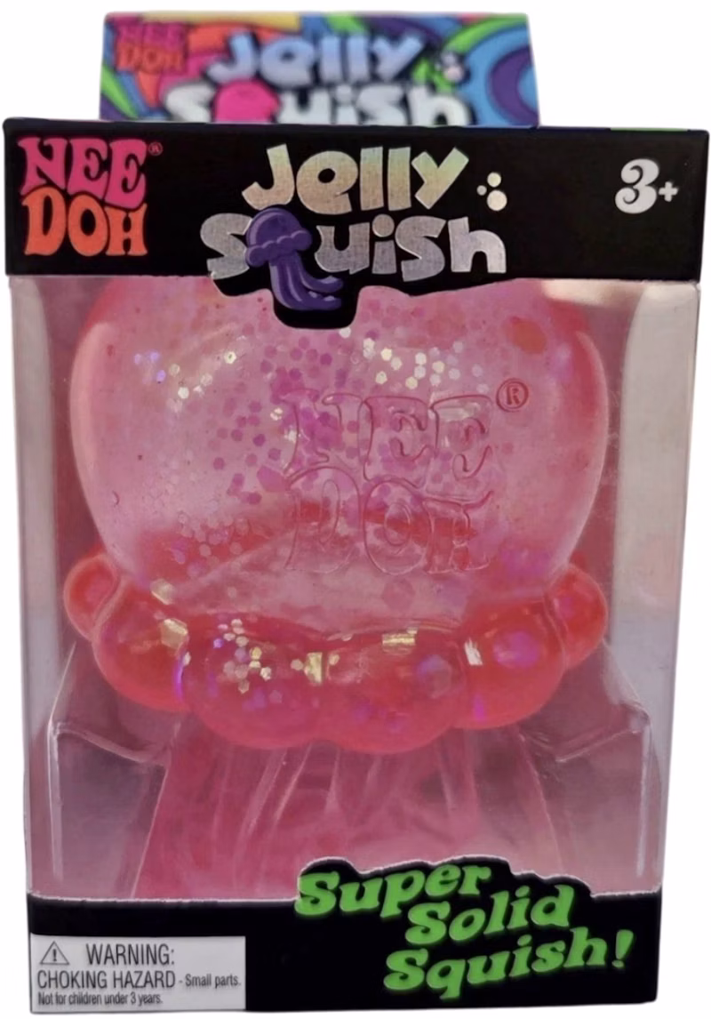 NeeDoh JellySquish Squishy Fidget Toy Pink