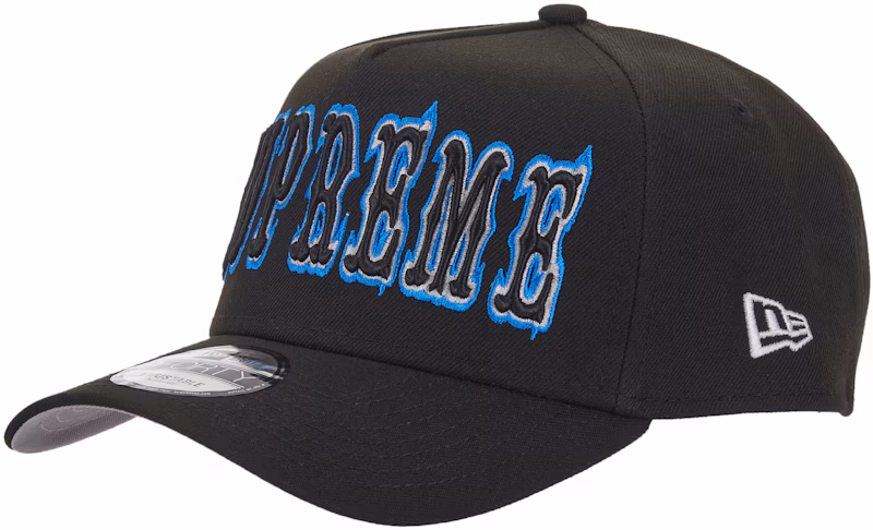 Supreme Gothic Outline Adjustable New Era 59Fifty Fitted Cap Black