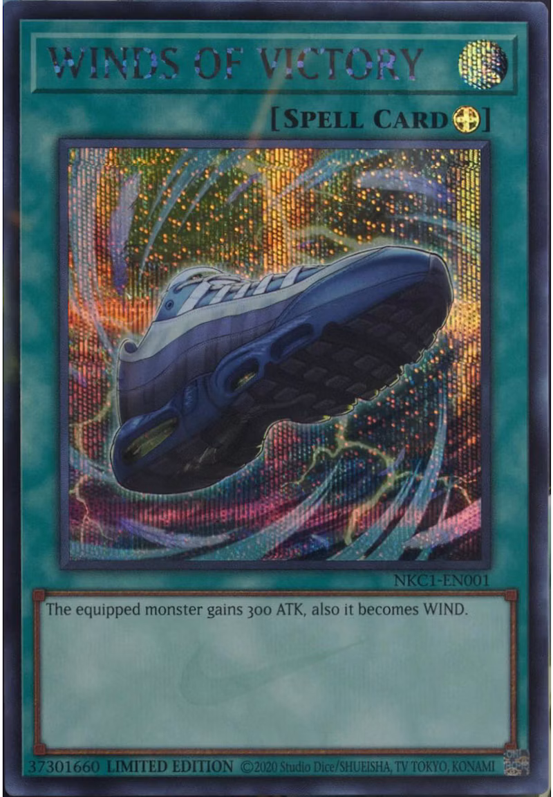 Yu-Gi-Oh x Nike Winds of Victory Air Max Muscle 95 Spell Card Ungraded