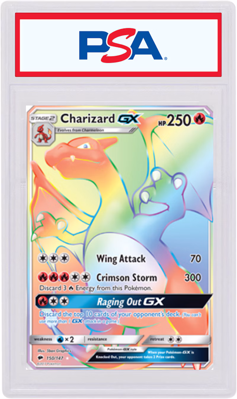 Charizard GX 2017 Pokemon TCG Burning Shadows Full Art #150/147 (PSA or BGS Graded)