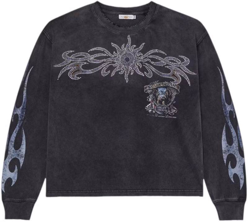 Vale Forever Valley Bling Long-Sleeve Tee Black