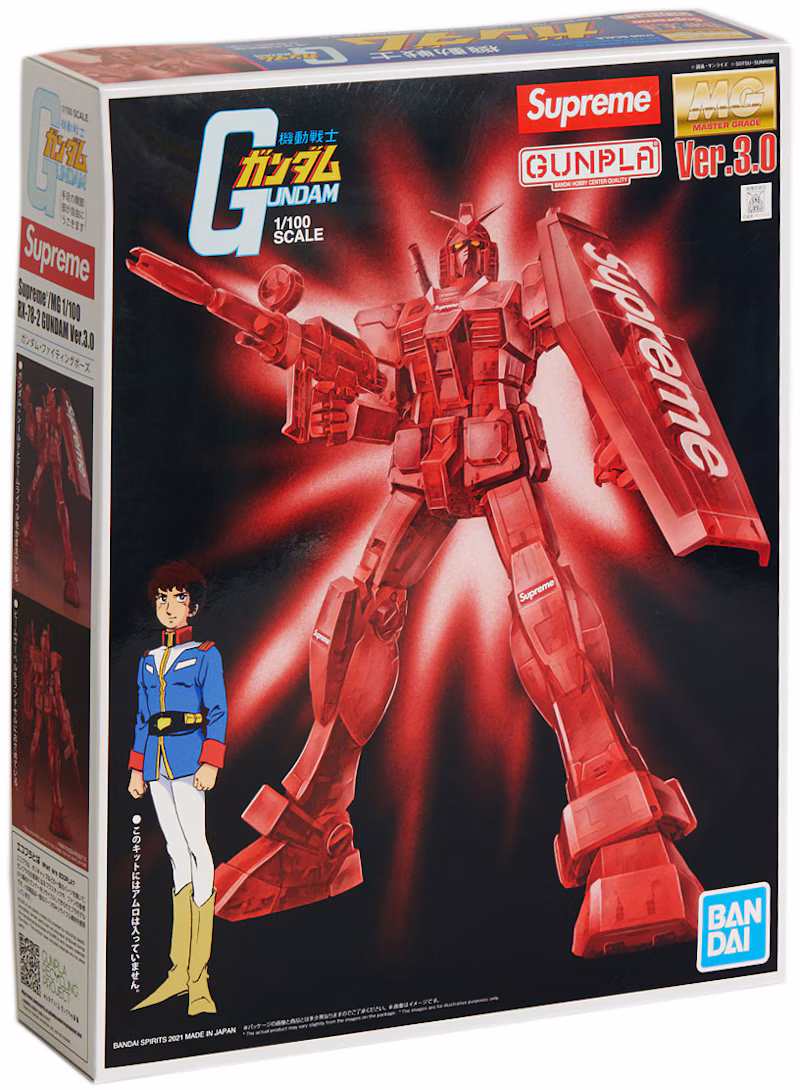 Supreme MG 1/100 RX-78-2 GUNDAM Ver. 3.0 Action Figure