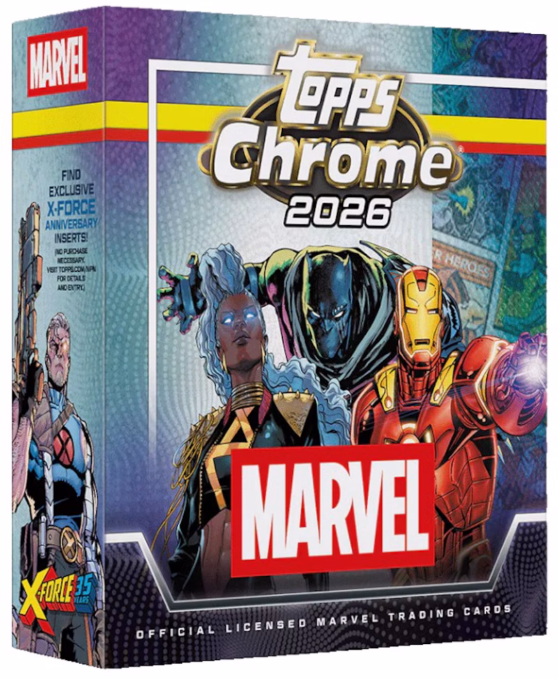 2026 Topps Chrome Marvel Comics Mega Box