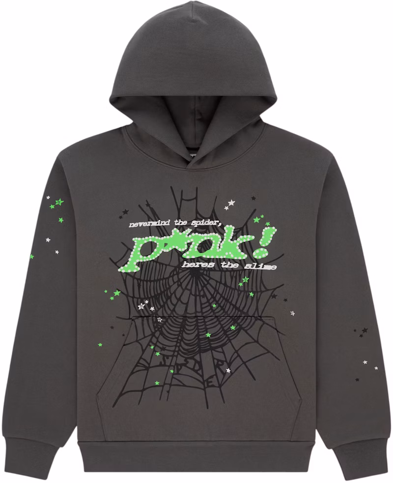 Sp5der Punk V2 Hoodie Slate