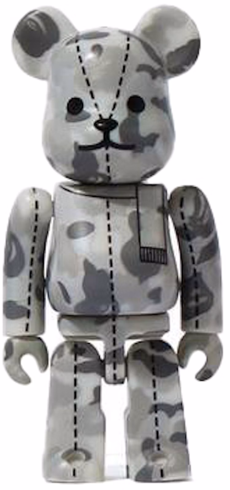 Bearbrick x A Bathing Ape 28th Anniversary Camo #2 100% Grey