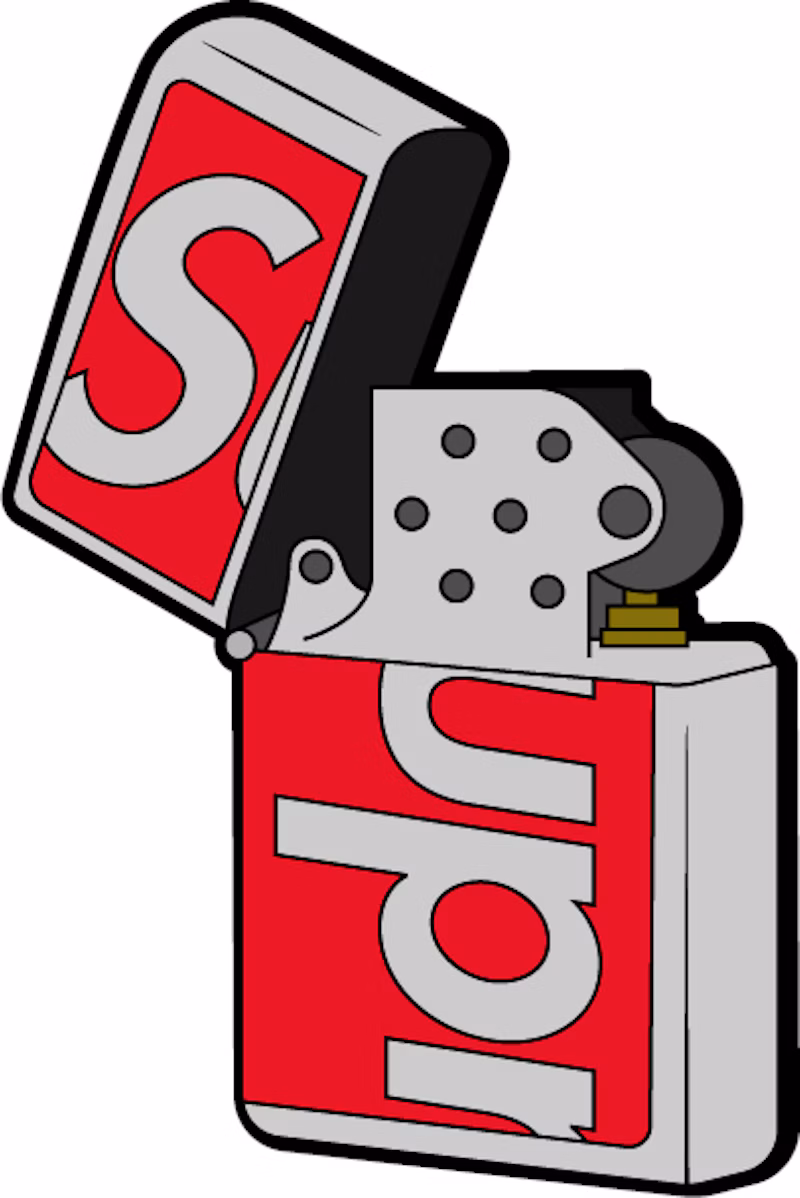 Supreme Swarovski Zippo Red