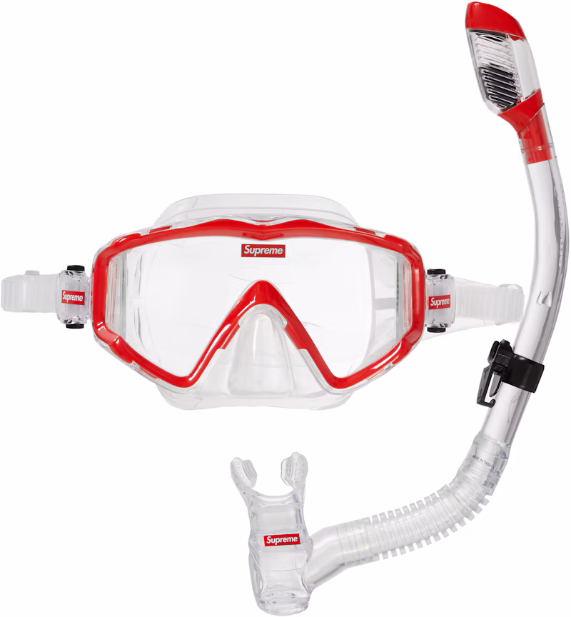 Supreme Cressi Snorkel Set Red