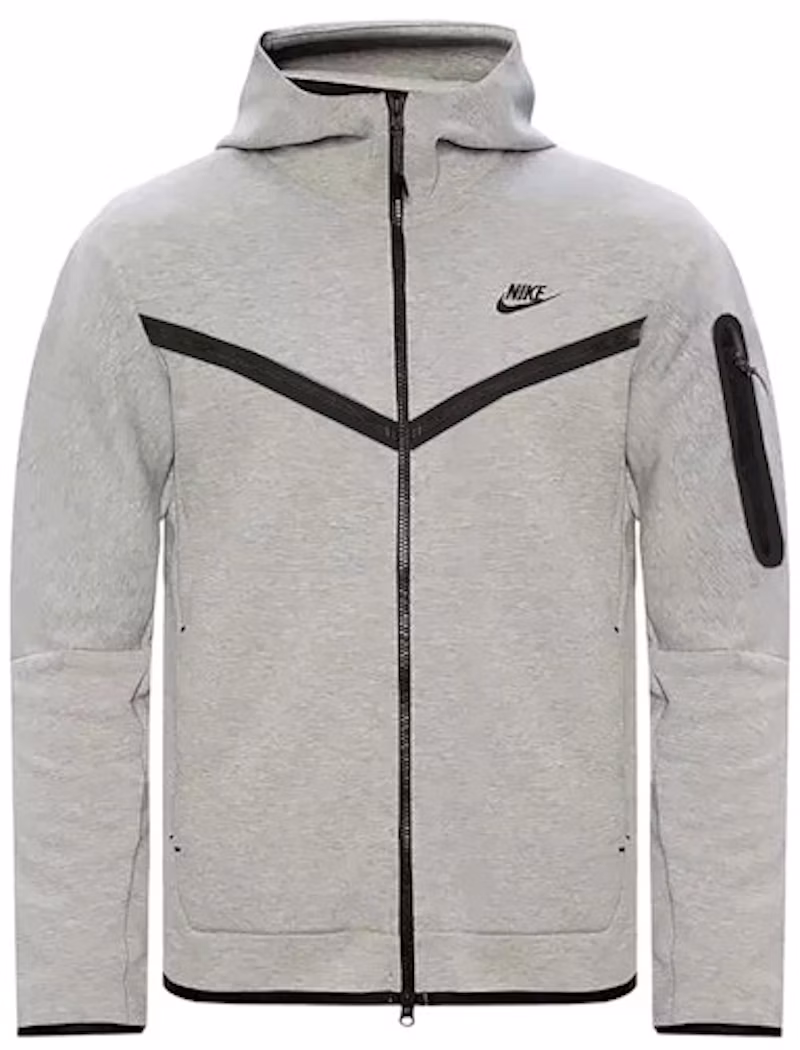 Nike Sportswear Tech Fleece Windrunner Full Zip Hoodie (FW24) Dark Grey Heather/Black
