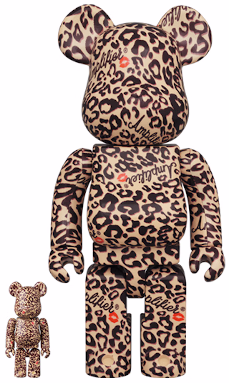 Bearbrick Amplifier 100% & 400% Set Leopard Print