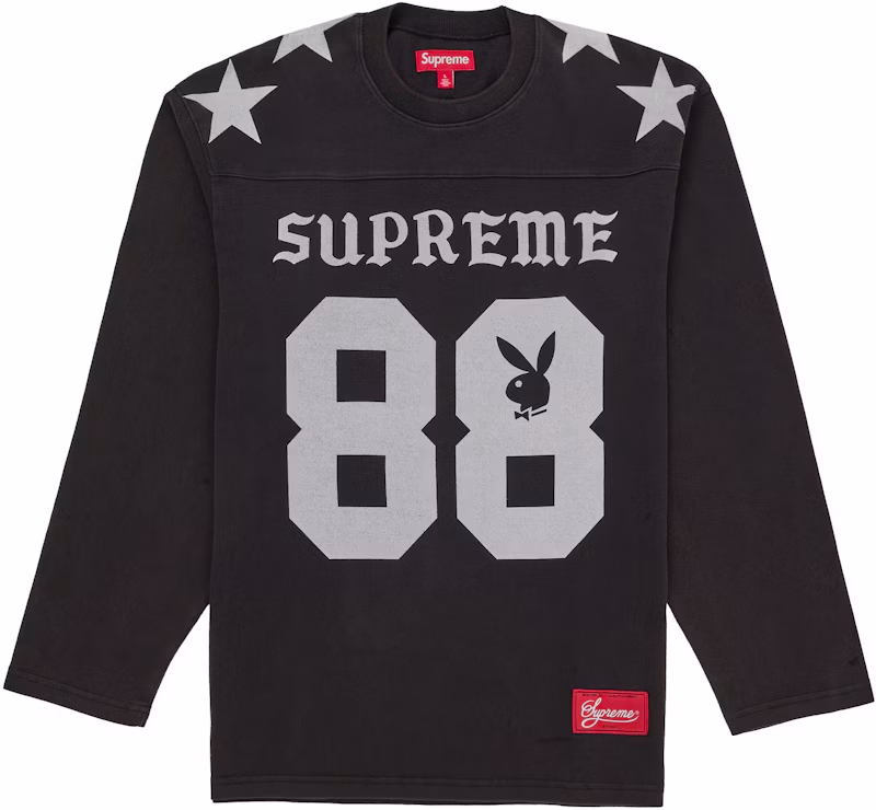 Supreme Playboy L/S Football Top Black