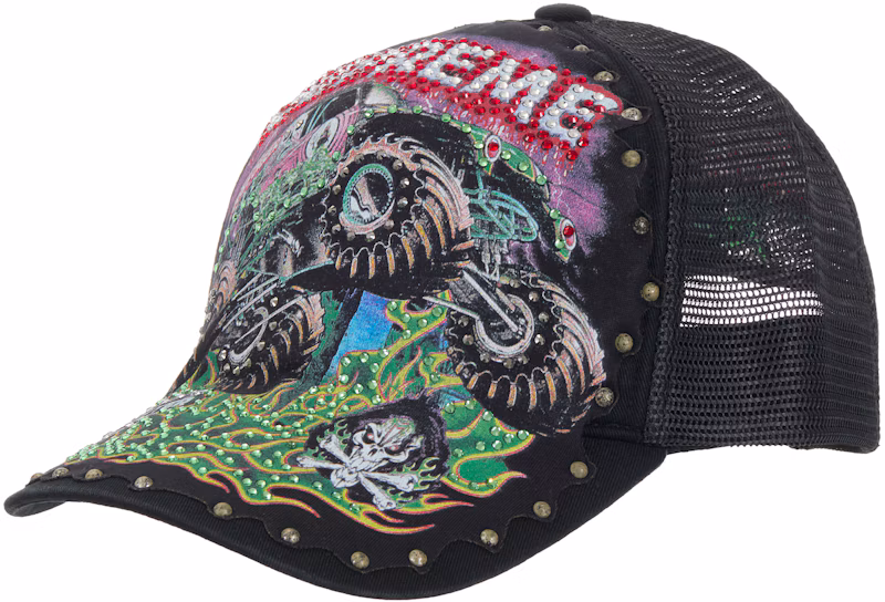 Supreme Grave Digger Mesh Back 5-Panel Black
