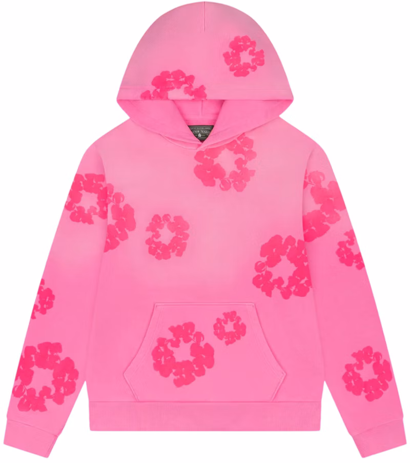 Denim Tears Mono Cotton Wreath Hoodie Pink