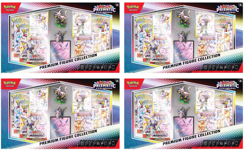 Pokémon Scarlet & Violet Prismatic Evolution Premium Figure Collection Box 4x Lot