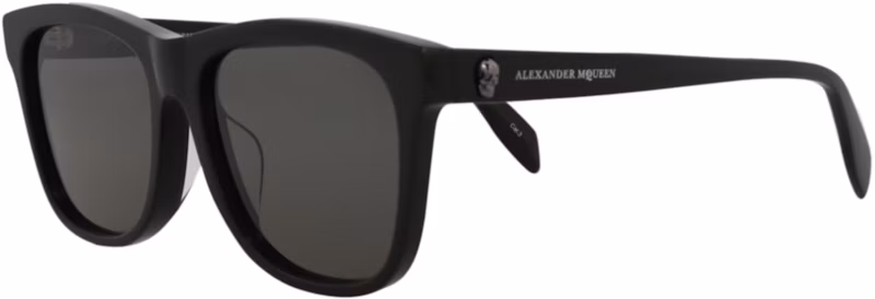 Alexander McQueen Square-Frame Acetate Sunglasses Black Black Grey (AM0158SA-30006089-001)