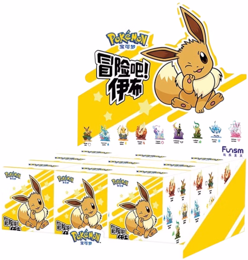 Funism Pokemon Adventure Eevee Series Figure Sealed Case (9 Blind Box)