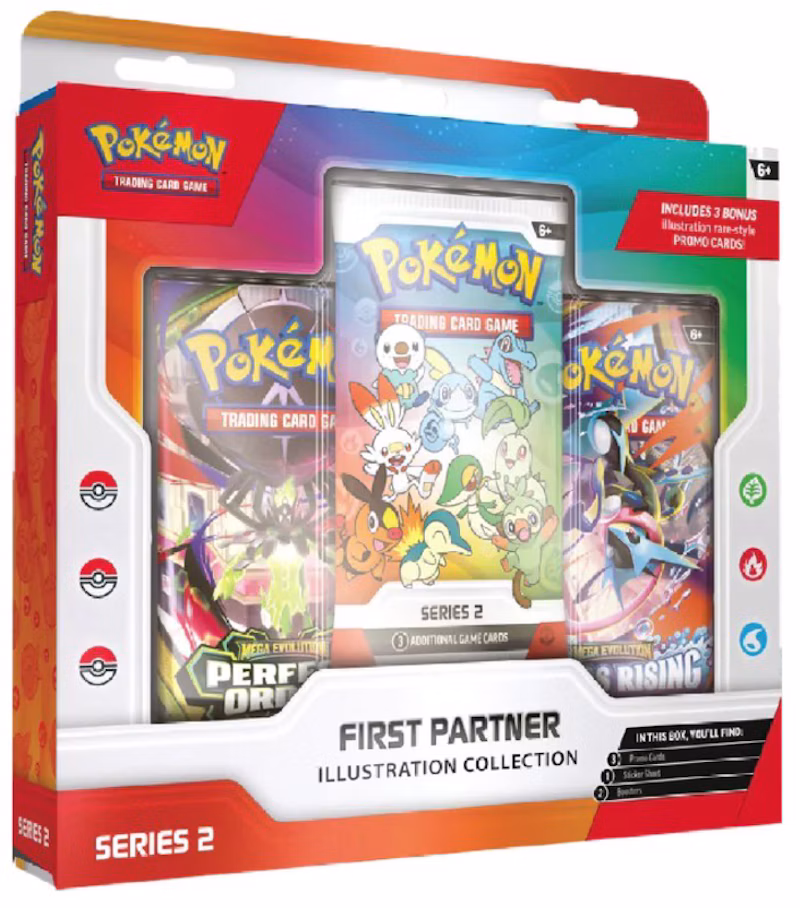 2026 Pokémon Mega Evolution First Partner Illustration Collection Series 2
