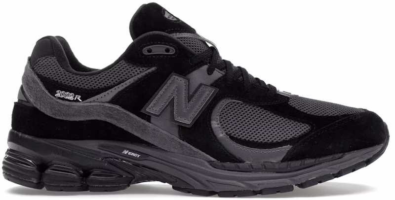 New Balance 2002R Black Dark Grey