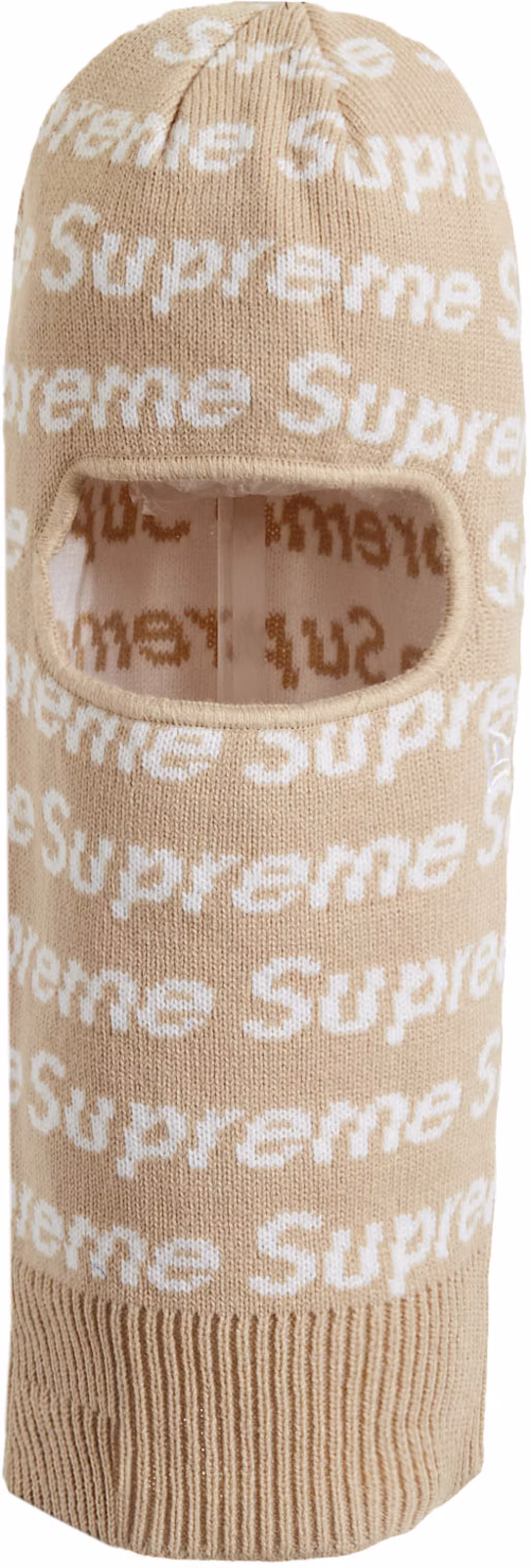 Supreme New Era Repeat Balaclava Taupe