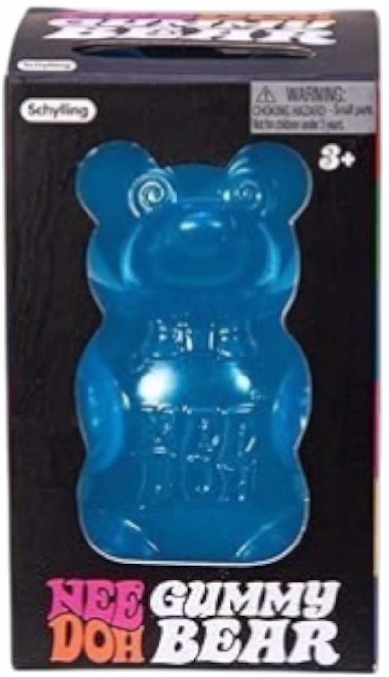 NeeDoh Gummy Bear Squishy Fidget Toy Blue