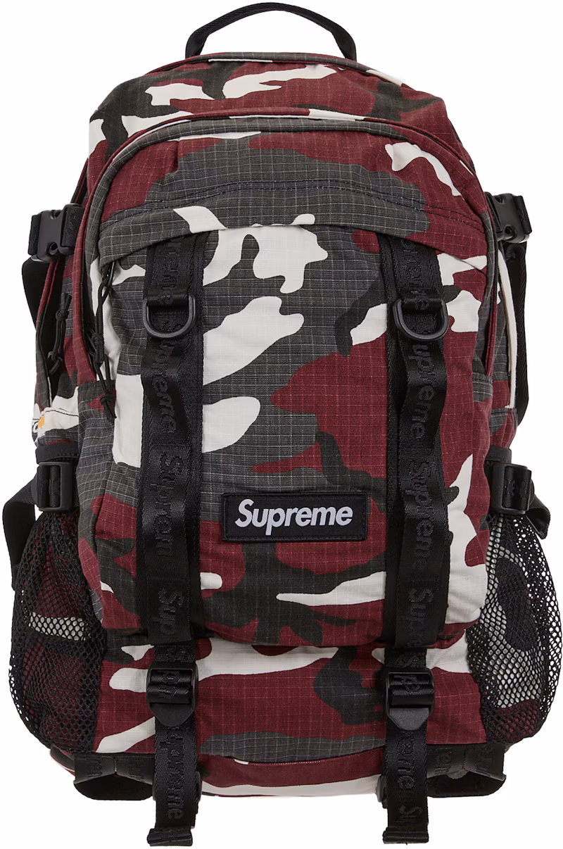 Supreme Logo Backpack (SS26) Red Camo