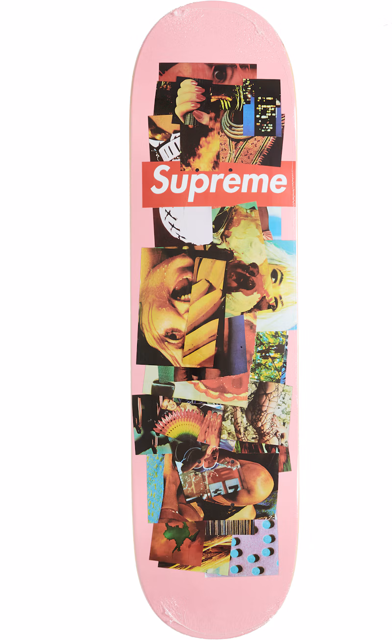 Supreme Stack Skateboard Deck Pink