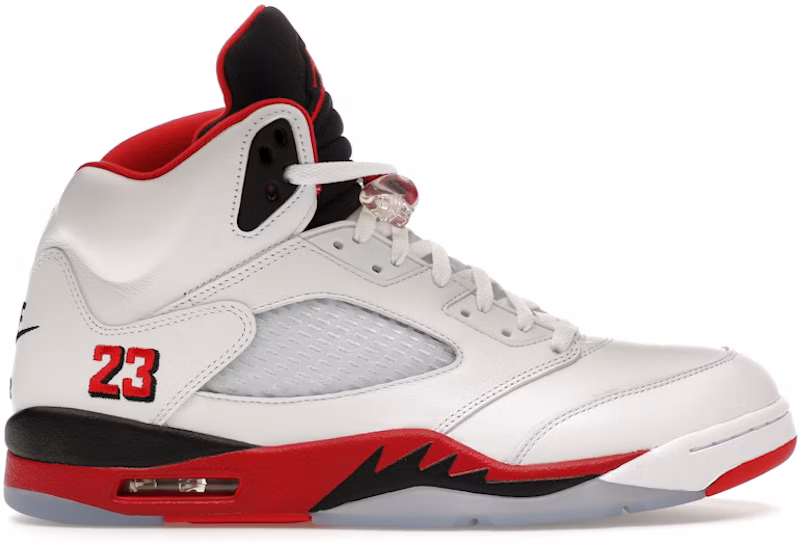 Jordan 5 Retro Fire Red Black Tongue (2025)