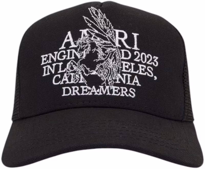 AMIRI Pegasus Trucker Hat Black
