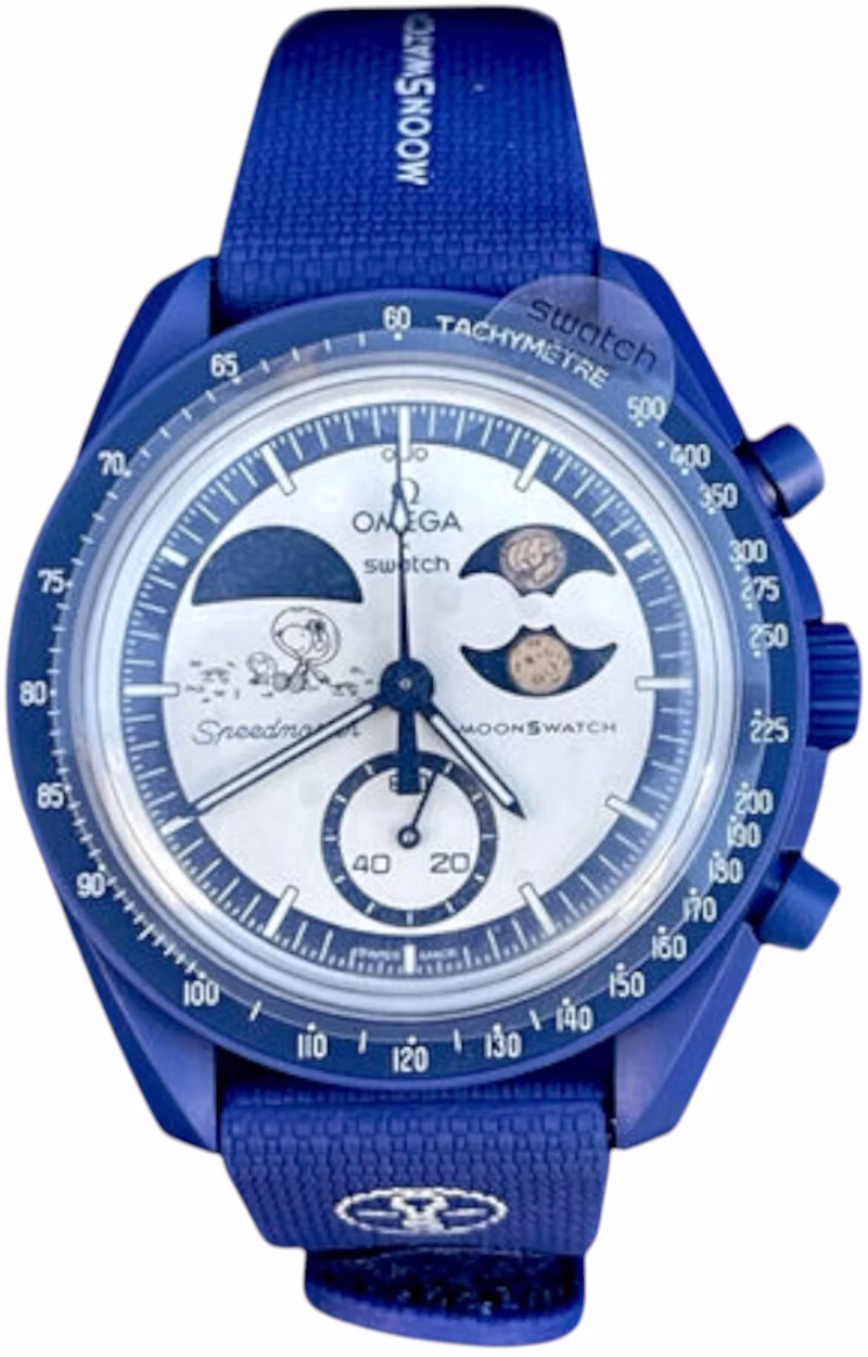 Swatch x Omega Bioceramic Moonswatch Mission To Earthphase Moonshine Snoopy Gold (Hunters Moon) SO33N703L