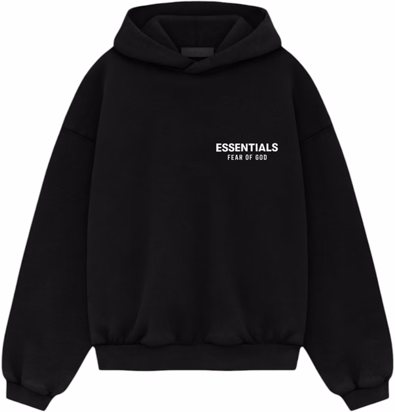 Fear of God Essentials Kids Fleece Hoodie (FW24) Black
