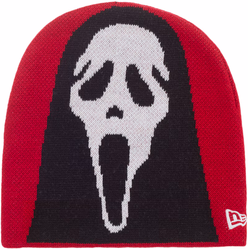 Supreme New Era Ghostface Beanie Red