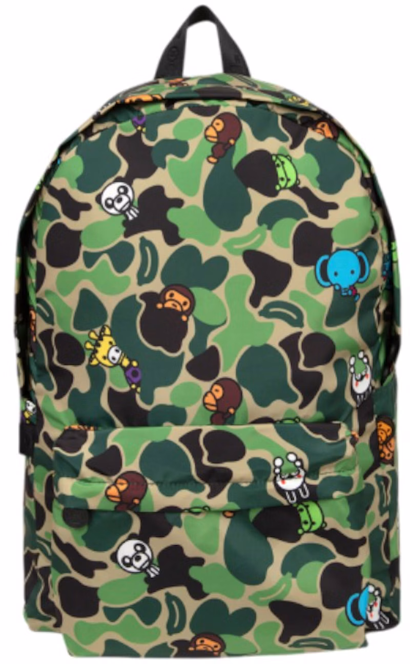 BAPE Baby Milo & friends Camo Large Size Backpack (SS26) Army Green