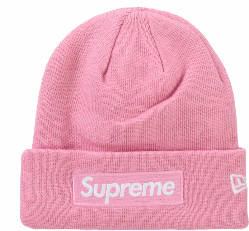 Supreme New Era Box Logo Beanie (FW24) Dusty Pink