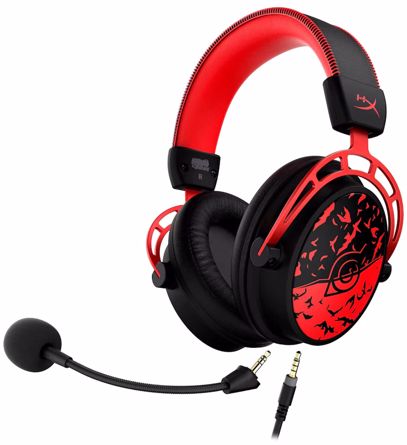 HyperX Naruto Shippuden Collection Cloud Alpha Gaming Headset Itachi Edition 683M2AA Red