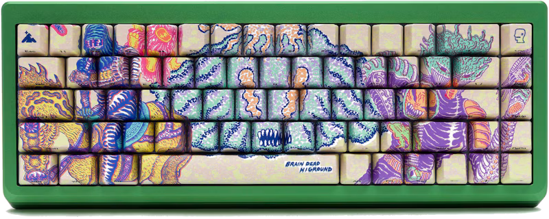 Higround x Brain Dead Summit 65 Keyboard Green/Yellow