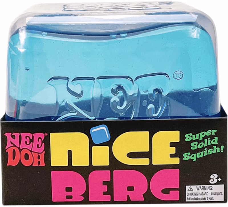 NeeDoh Nice Berg Squishy Fidget Toy Blue