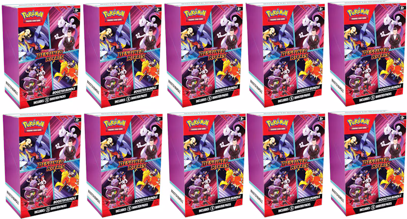 2025 Pokémon Scarlet & Violet Destined Rivals Booster Bundle 10x Lot