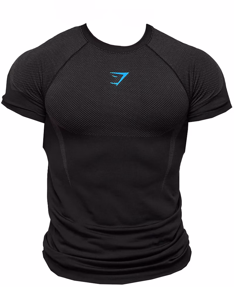 Gymshark Onyx 5.0 Seamless T-shirt Black/Onyx Grey