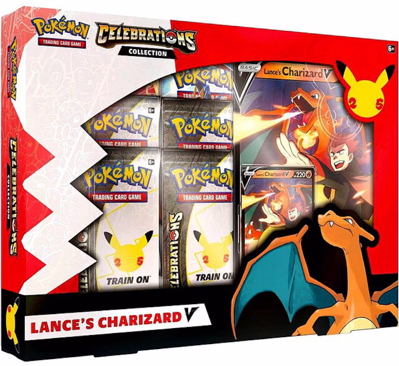 Pokémon TCG 25th Anniversary Celebrations V Box Lances Charizard V