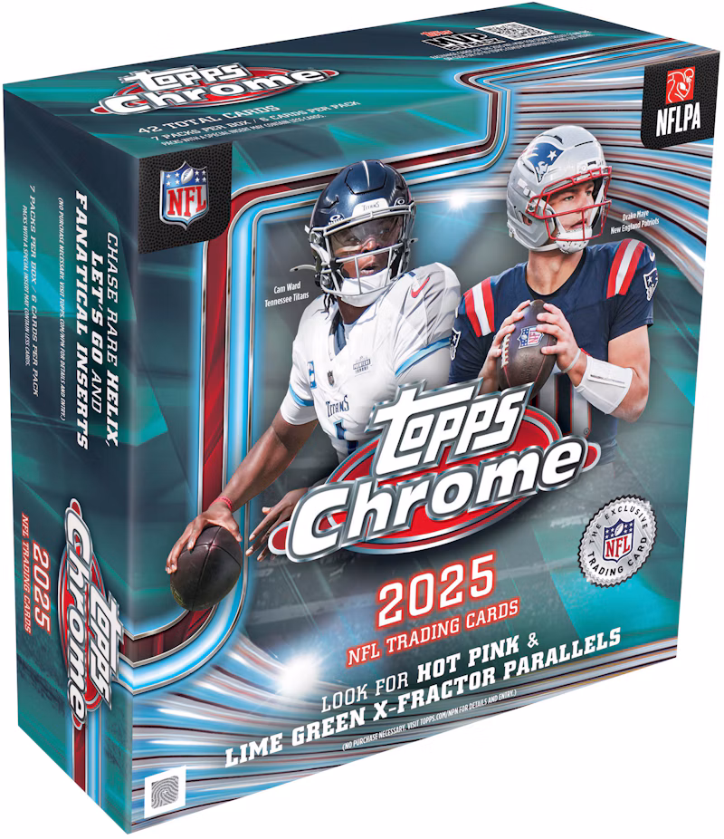 2025 Topps Chrome Football Mega Box