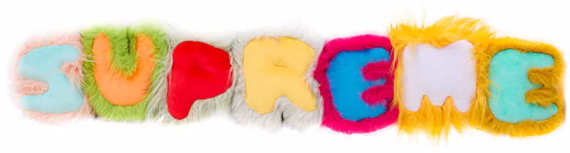 Supreme Faux Fur Pillow Multicolor