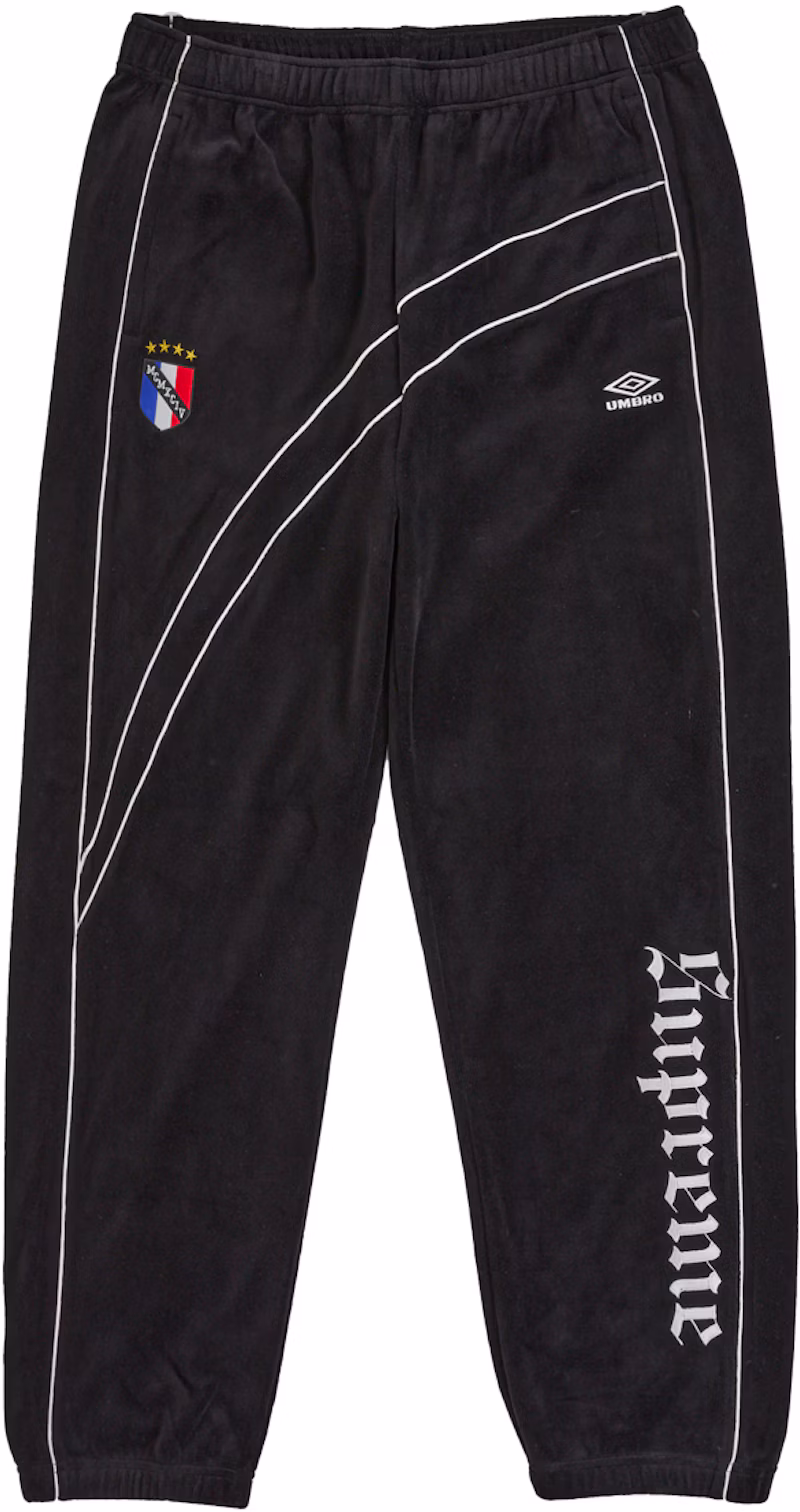 Supreme Umbro Velour Track Pant Black