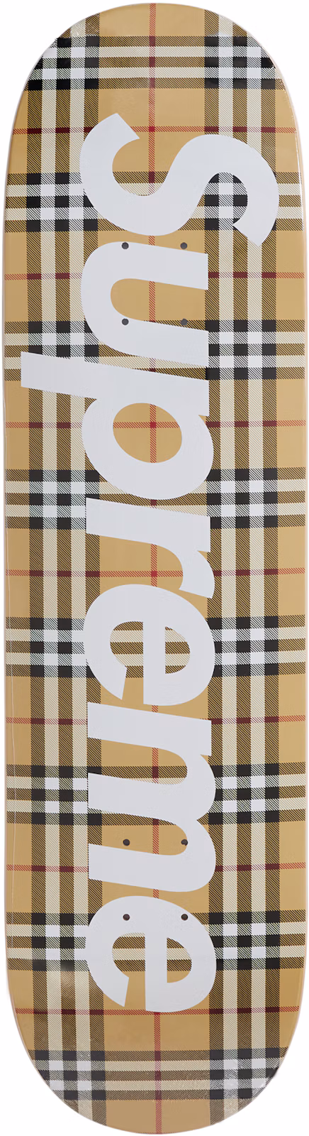 Supreme Burberry Skateboard Deck Beige