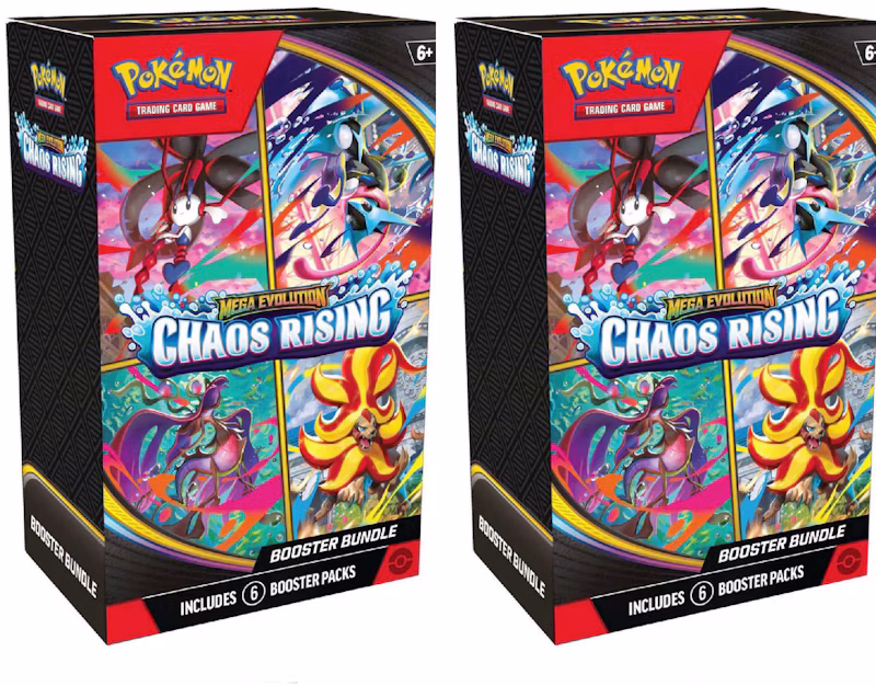2026 Pokémon Mega Evolution Chaos Rising Booster Bundle 2x Lot