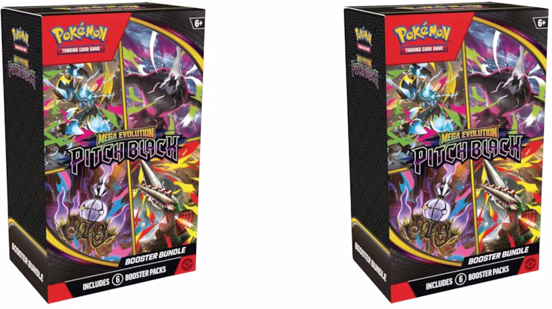 2026 Pokémon Mega Evolution Pitch Black Booster Bundle 2x Lot
