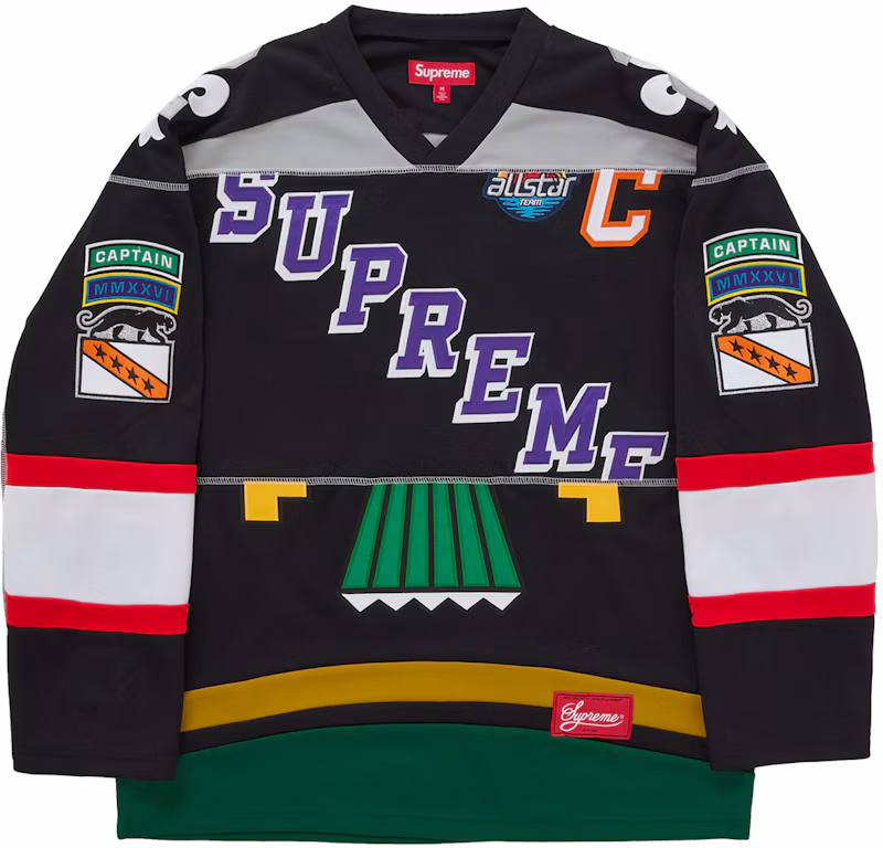 Supreme Paneled Hockey Jersey Black