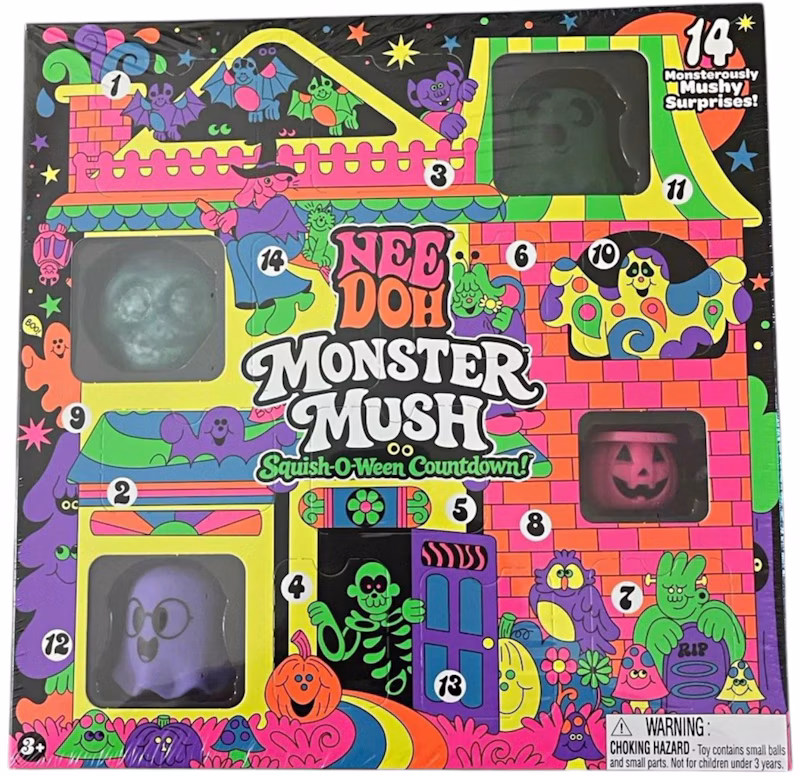 NeeDoh Monster Mush Squish-O-Ween Countdown 14 Squishy Toys