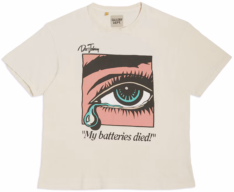 Gallery Dept. Dead Batteries Tee Antique White