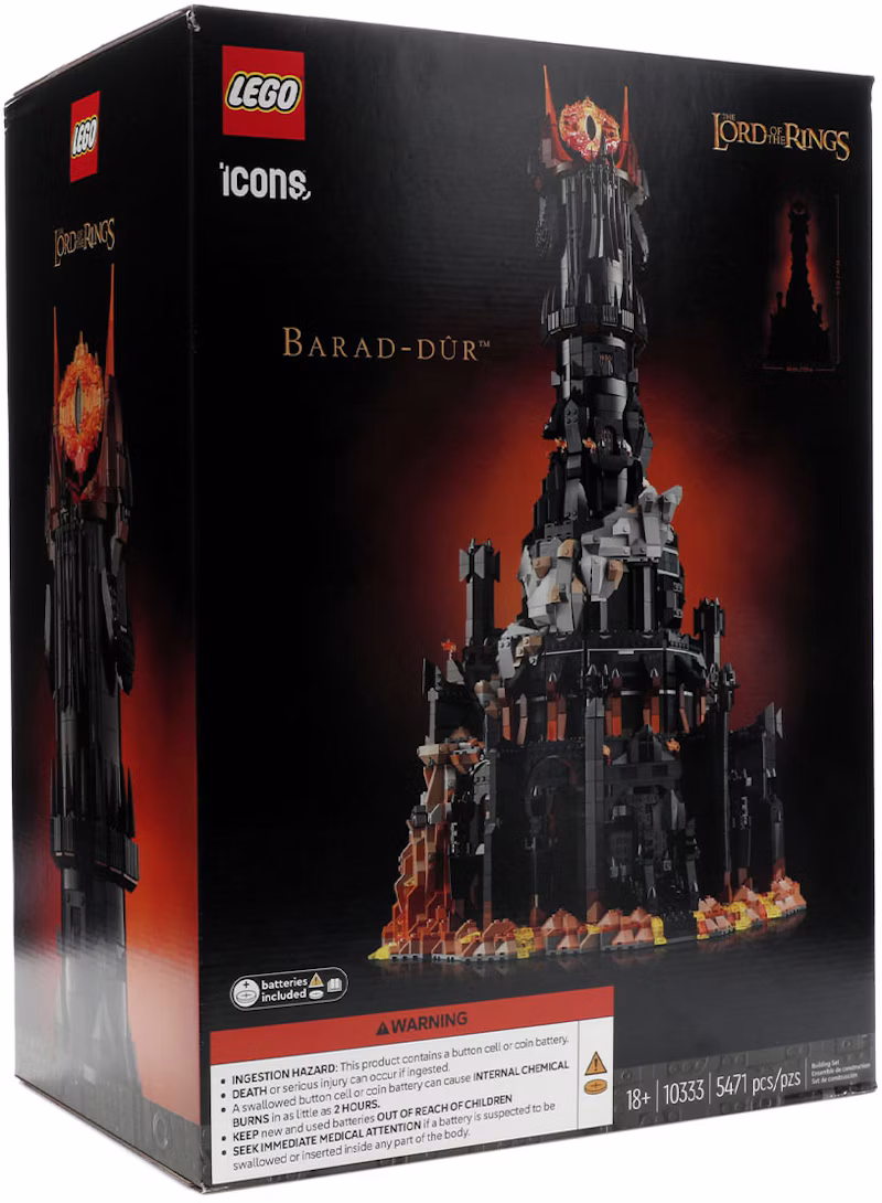 LEGO Icons The Lord of the Rings Barad-dur Set 10333