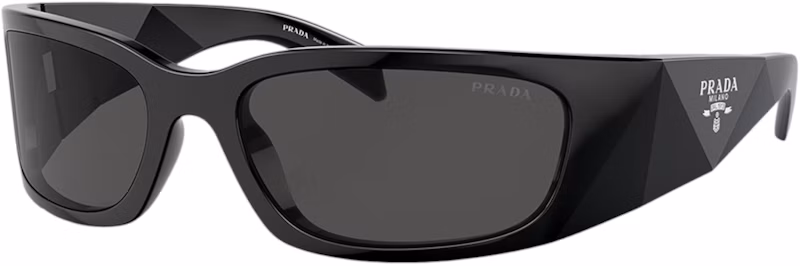 Prada A14S 1AB5S0 Plastic Butterfly Grey Lens Sunglasses Black