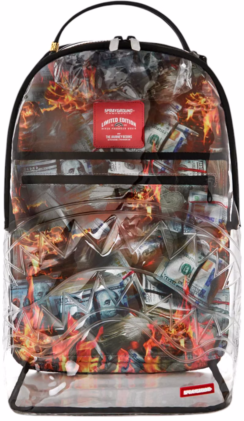 Sprayground Stay Up Clear Backpack Clear